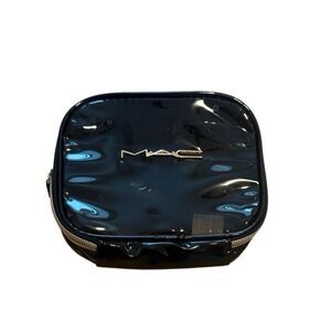 MAC Translucent Smokey Gray Cosmetic Makeup Bag 5” x 6.75”